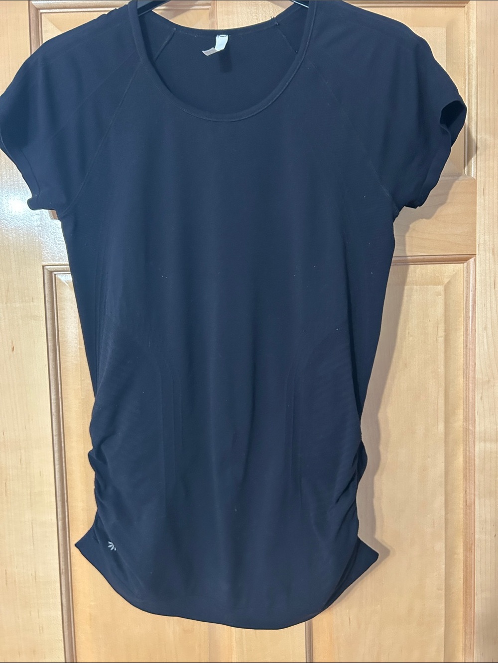 Athleta Black Short-Sleeve Performance Tee
